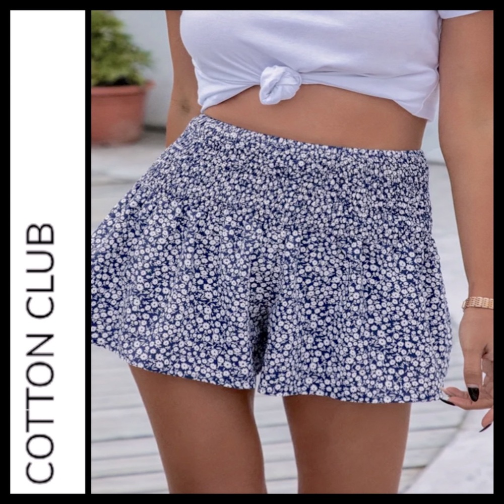 NWT Cotton Club High Waist Woven Shorts